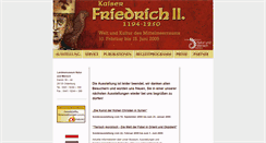 Desktop Screenshot of friedrich-ii.naturundmensch.de