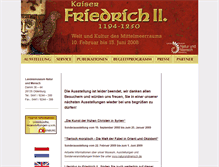 Tablet Screenshot of friedrich-ii.naturundmensch.de